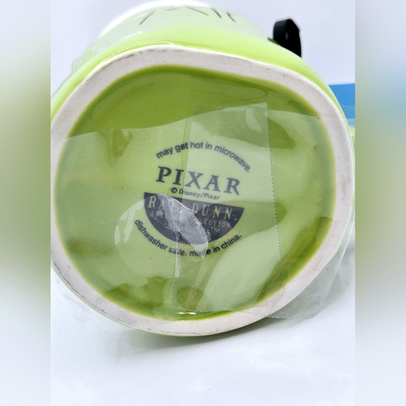 Rae Dunn Pixar Monsters Inc. Mike Wazowski Mug + Topper Green - Picture 5 of 8